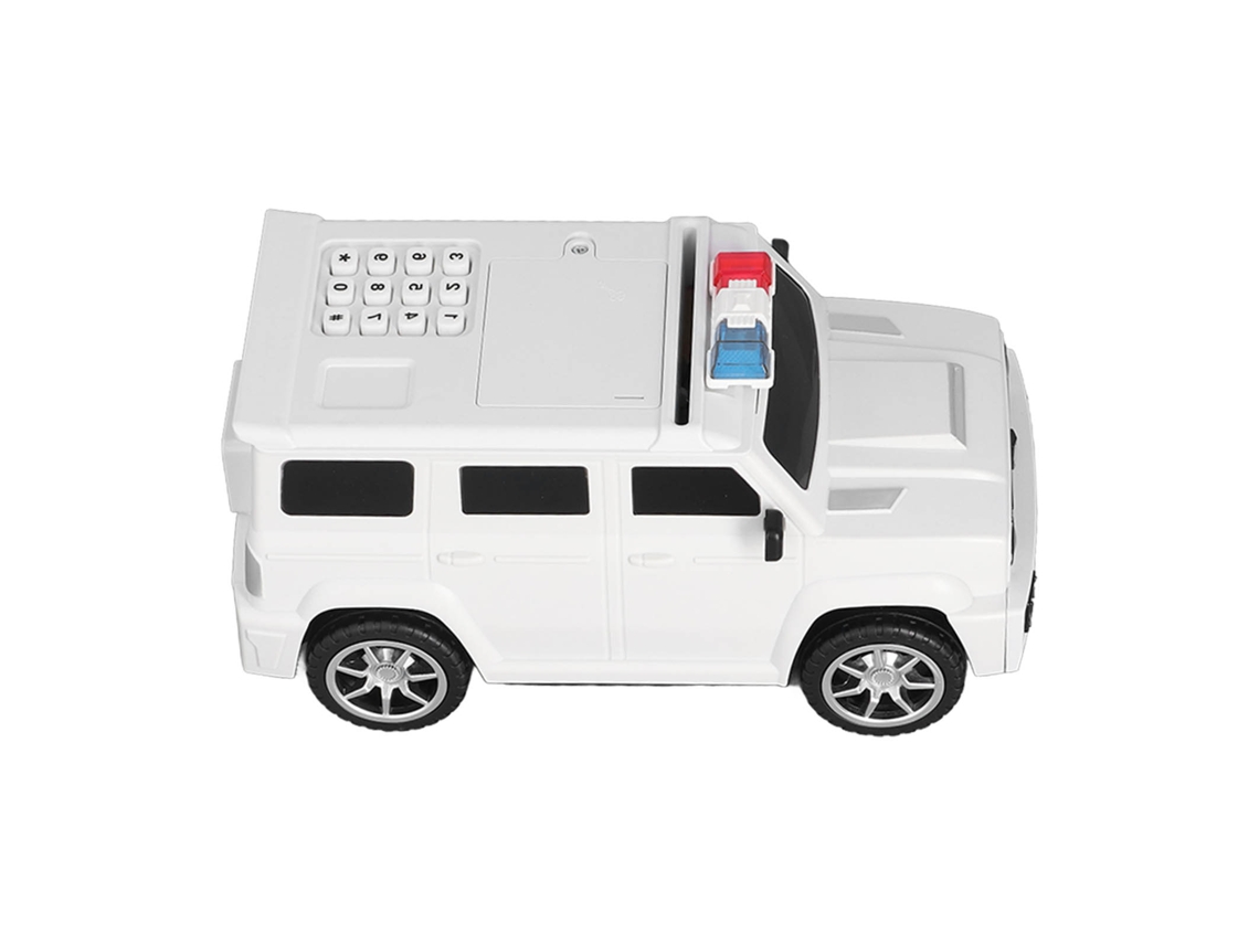 Primerox banco de Carrinho Automático com Digital e Senha para Crianças Branco Economizar Dinheiro