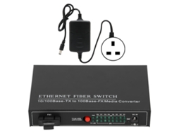 Aetheria switch Fibra Ethernet Tbc mc3418ed20 8 Portas Plug And Play Alumínio Estável Networking
