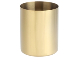 Porta, Canetas Dourado para Mesa, Multifuncional, para Guardar Canetas, Ideal para Casa, Escritório e Decoração BRILVIBERA