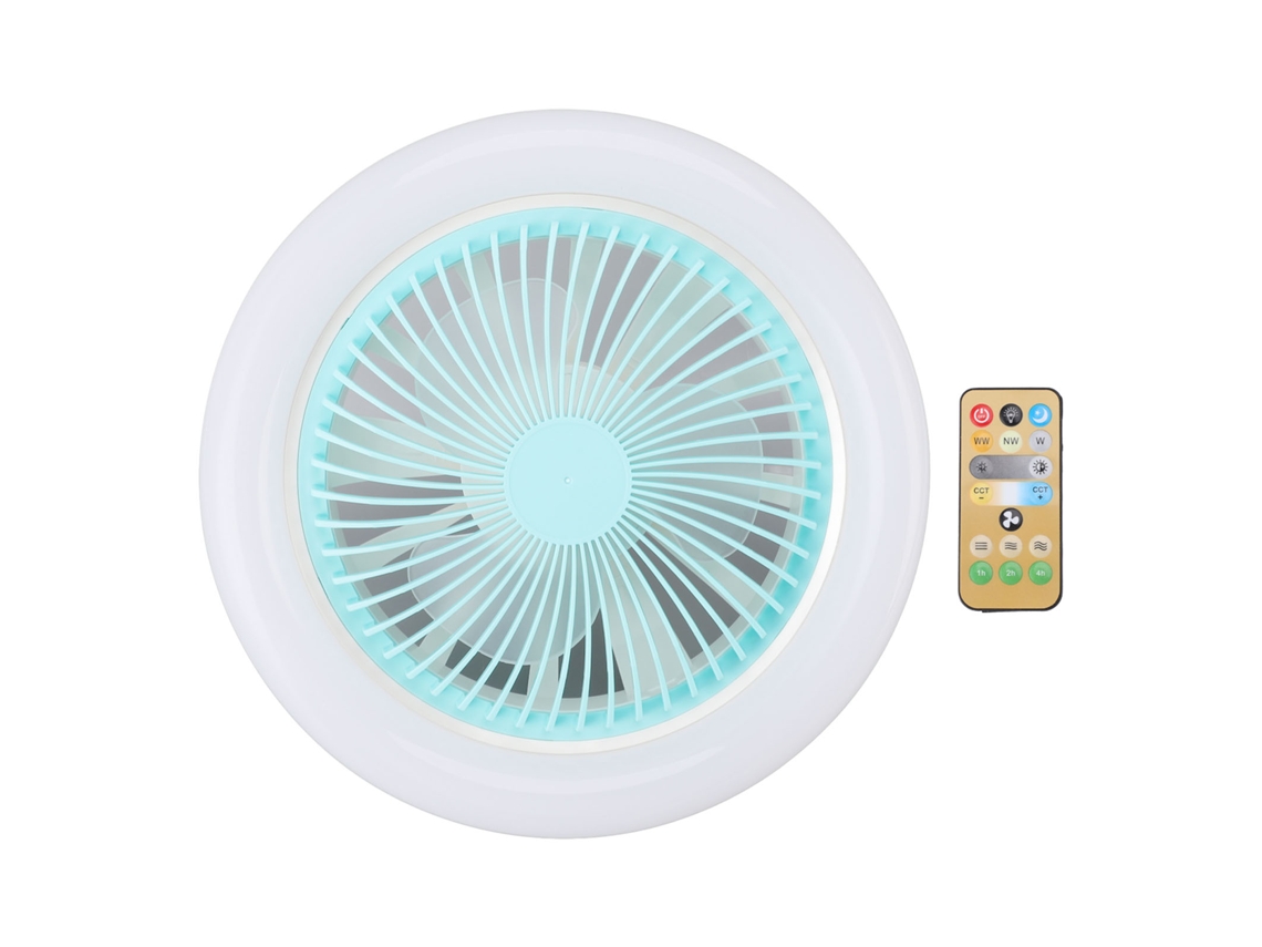 Ventilador de Teto 10 Polegadas com Luz e Controle Remoto