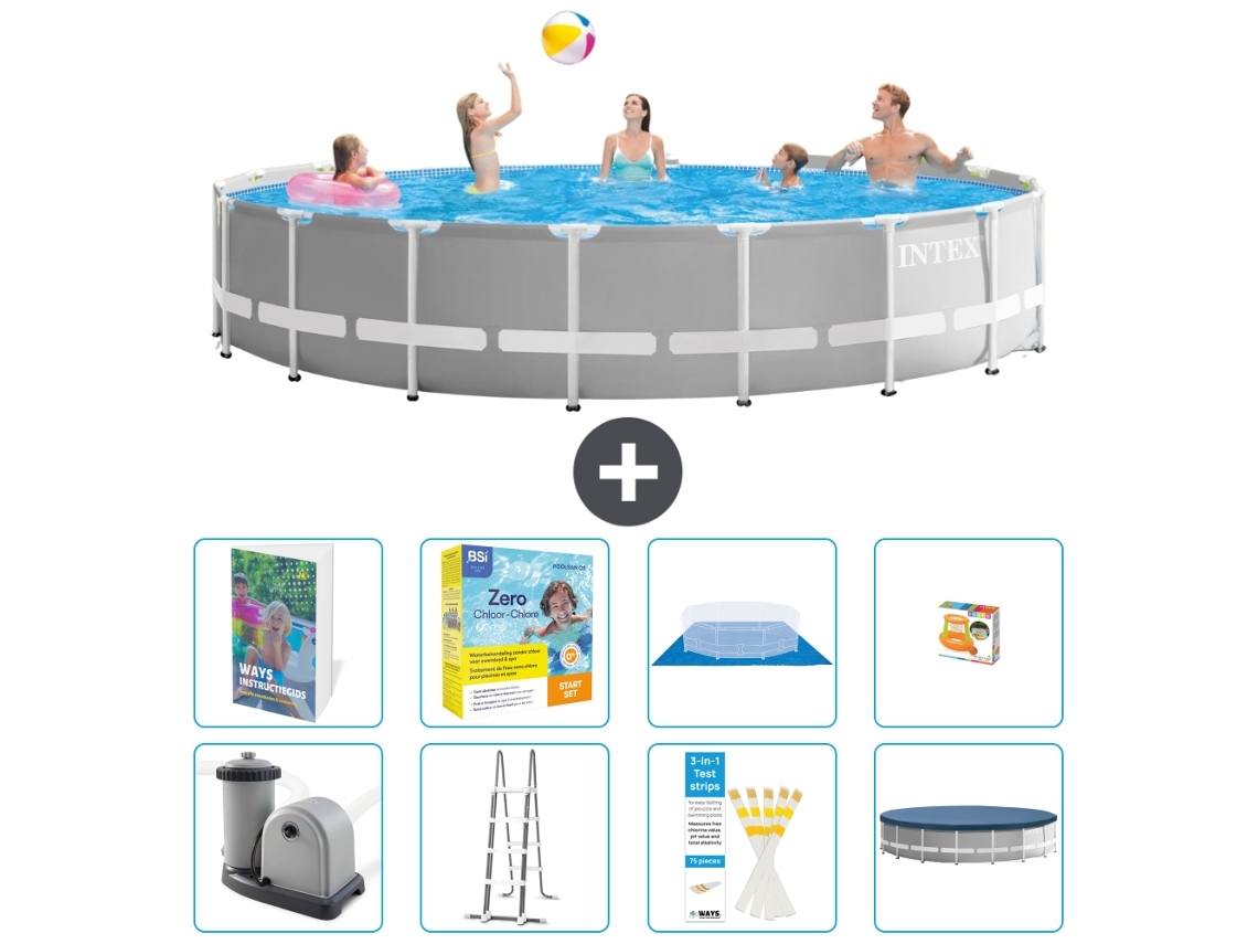 Intex Piscina Prism Frame Redonda - 549x122 Cm - 9-peças S529