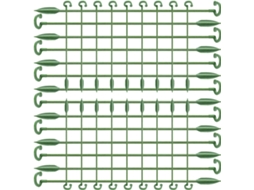 Kit de 40 Suportes de Plástico Verde para Plantas, Estacas Reutilizáveis para Vasos Pequenos,s Ao Desgaste, Ideais para CHABERLU