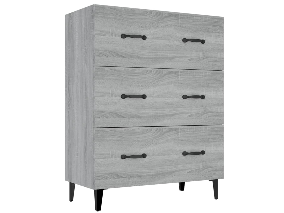 Sideboard, Sideboards Vidaxl Cinzeto Madeira Processada (n/a)
