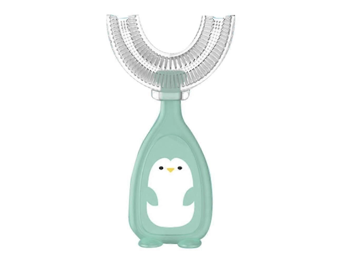 Escova de Dentes Infantil em Formato U, Feita Silicone, para Treinamento Crianças. GOKOCO