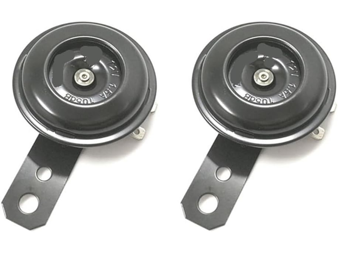 Guidon Audio Amplificateur Haut-parleur De Moto Pratique 105db 12v, 2 Peças, Rond Universel, Sinal 1,5a