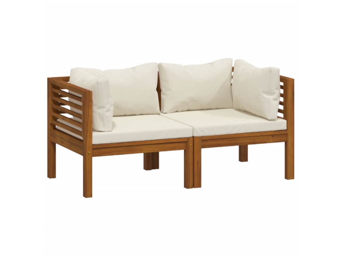 Garden Lounge Set, Garden Lounge Sets Vidaxl Creme Madeira De Acácia (n/a)