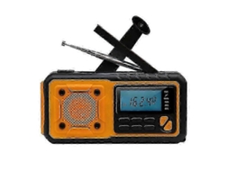 Rádio Solar GOKOCO com dínamo, emergência, com lanterna e funções de sobrevivência