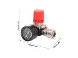 Laxiscreed Regulador De Compressor De Ar Com 4 Portas E Ajuste De Pressão Até 180 Psi
