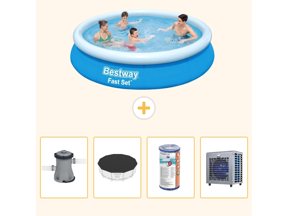 Bestway Piscina Bestway Fast Set Redonda - 366x76 Cm - 5-peças S203