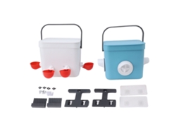 CONJUNTO de Bebedor Automático Primerox e Comedouro para Galinhas, 6l, em Prova de Chuva