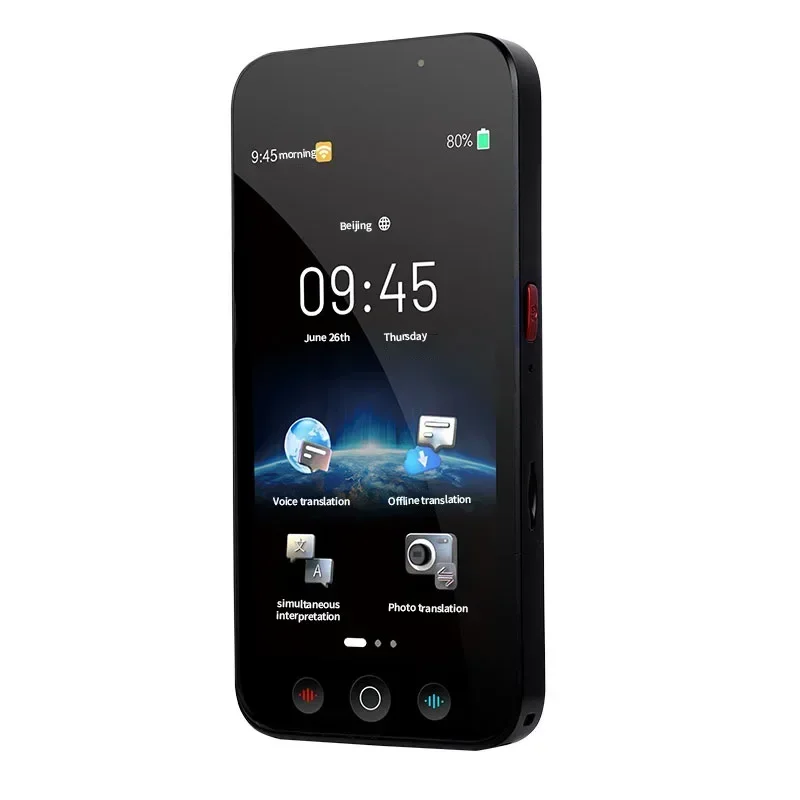 (com Cartão 256gb) Tradutor Da Foto Da Voz Do Ai, Apoio 18 Línguas Off-line E 144 Línguas Em Linha Tradução Simultânea