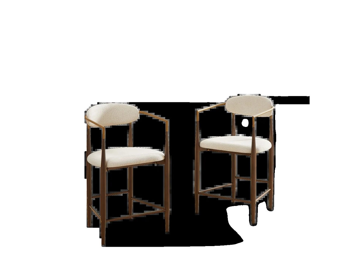 Cadeira De Jantar, Design Compacto, Assento Confortável, 2pcs-e