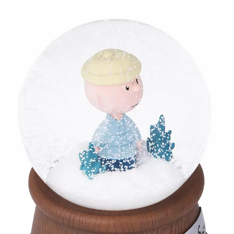 Caixa de Música Bola de Cristal Branca Snoopy, Presente de Aniversário/natal MDUG