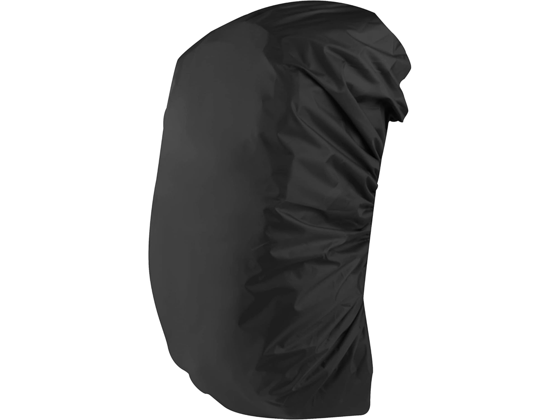 Capa de Chuva AQUAFORGE, para mochila, refletora, preta, tamanho M