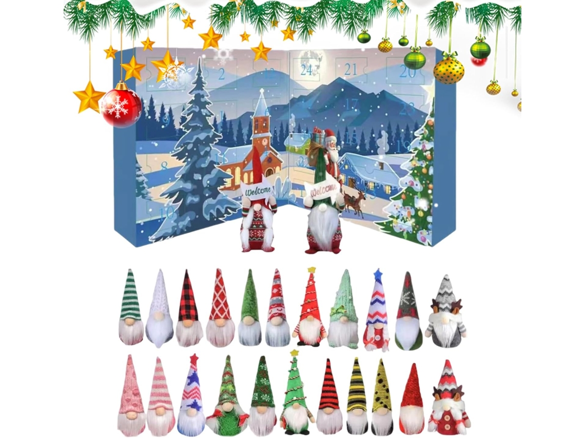 Calendário Do Advento Do Elfo De Natal, Contagem Regressiva De 24 Dias | Do