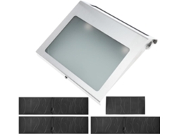 Ounona Luminária Solar Porta Placa, Sinalização Luz Endereço Montagem Na Parede, Aço Inoxidável E