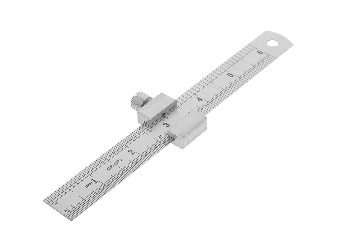 Régua De Metal Com Borda Reta Em Aço Inoxidável Para Medição De Precisão.