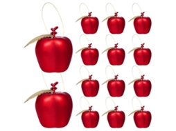 24 Enfeites De Maçã De Plástico Para Pendurar Em Árvores De Natal Olysi Shop