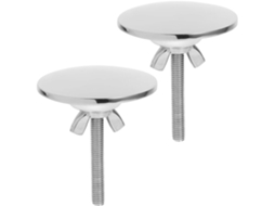 Conjunto De 2 Tampas Metálicas Para Torneira De Cozinha, Tampas Decorativas Seladas Para Orifícios De Pia Conjunto De 2 Tampas Metálica Gokoco