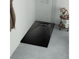Vidaxl Base De Chuveiro Smc 100x80 Cm Preto