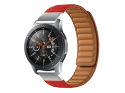 Pulseira Bracelete de elos magnéticos para Garmin Forerunner 745 Vermelho
