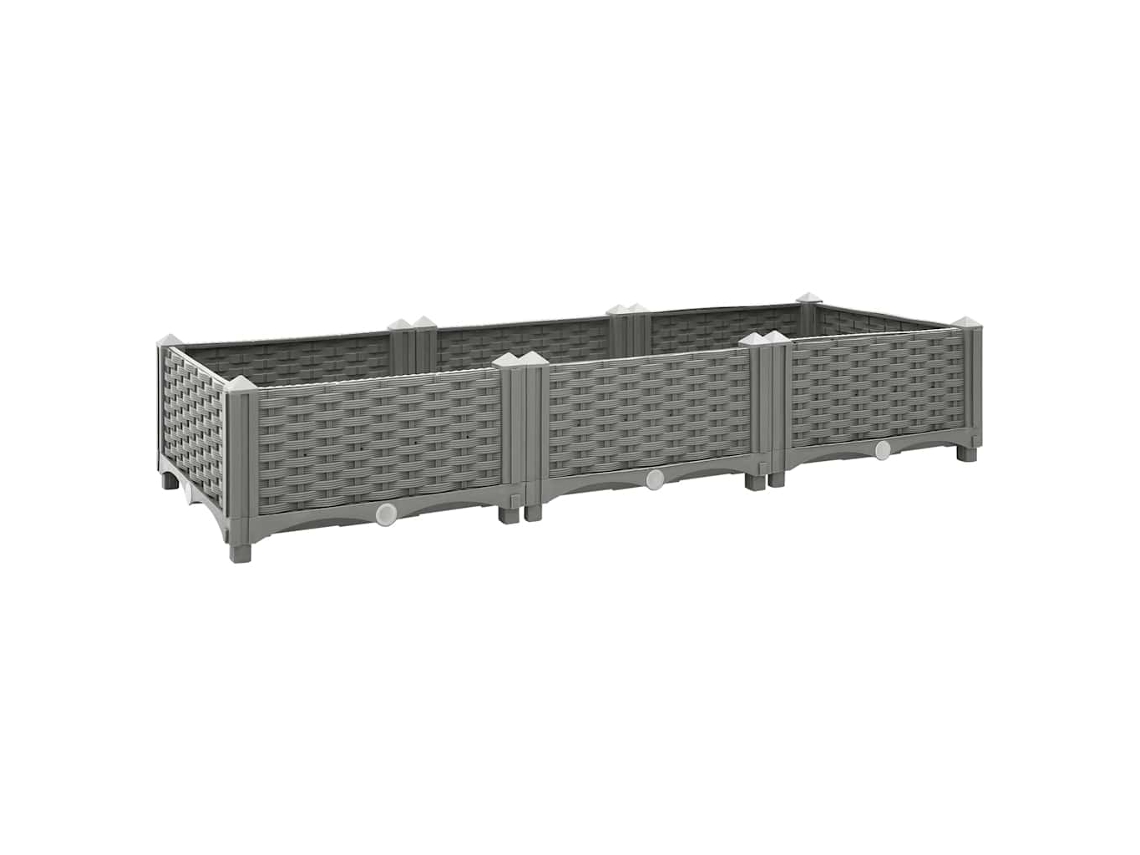 Vidaxl Canteiro Elevado 120x40x23 Cm Polipropileno