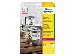 Etiqueta branca AVERY Papier Folien Etiketten para impressora autoadesiva