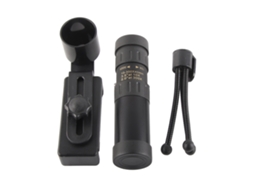 Telescópio Monocular Compacto e À Prova D'água com Zoom de 10, 300x40mm, Suporte para Smartphone e Tripé Caminhadas BRILVIBERA