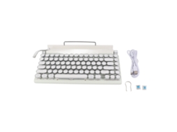 Teclado Mecânico LAXISCREED com 83 Teclas, Botões Redondos e Ergonômicos