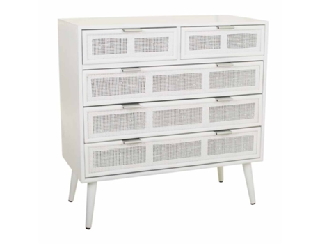 Consola de madera blanca 80x39.5x81h cm