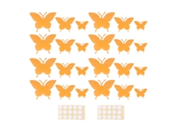 2 Conjuntos Adesivos Luminosos Insetos 3d Pvc Laranja