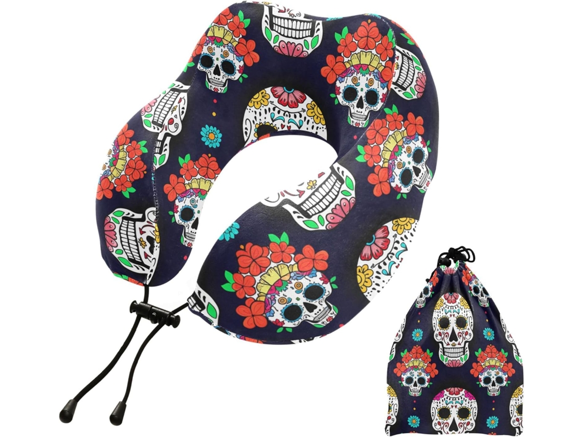 Travesseiro Kutsu Skull Espuma Leve E/MARCA