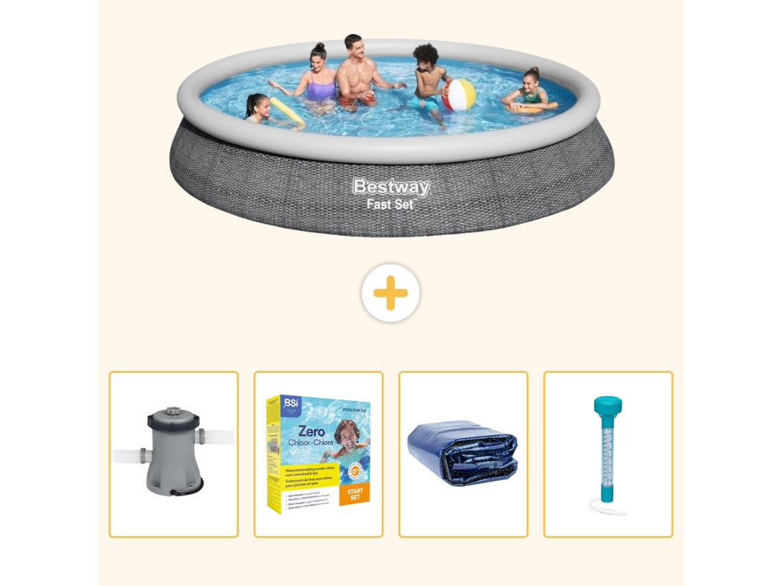 Bestway Piscina Bestway Fast Set Redonda - 457x84 Cm - 5-peças S184