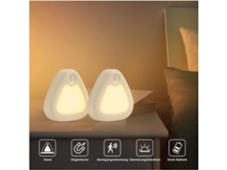 Lurelia Conjunto De 2 Luz Noturna Led A Bateria, Automática