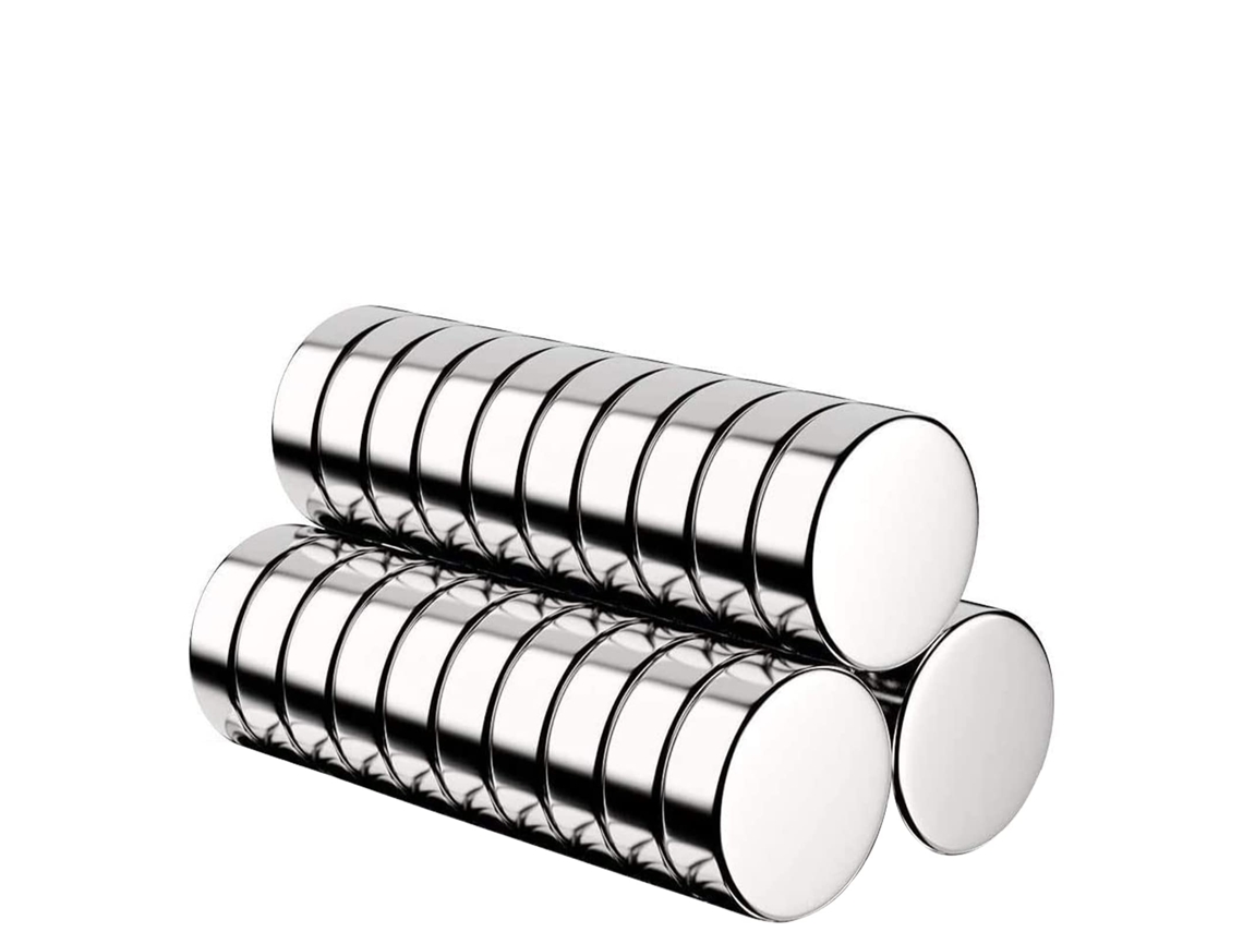 àmãs De Neodímio 60 Unid. àmãs Redondos Potentes Para Geladeira,quadros,portas E Artesanato Btforus (10mm X 3mm)