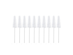 Conjunto De 10 Escovas Limpeza Para Aparelhos Auditivos Com Cerdas Nylon 3,5 Mm, Ideais Para Limpar Tubos De Ventilação Com Orifícios