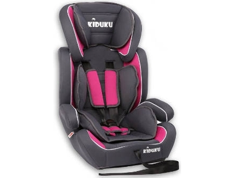 Cadeira Auto  D6014E (Grupo 1/2/3 - Cinzento e Rosa)
