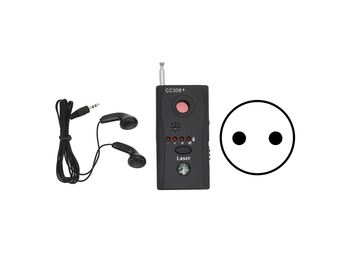 Detector de sinal inteligente de 1000 varreduras (1 s), luz dourada anti-radiação e anti-localização
