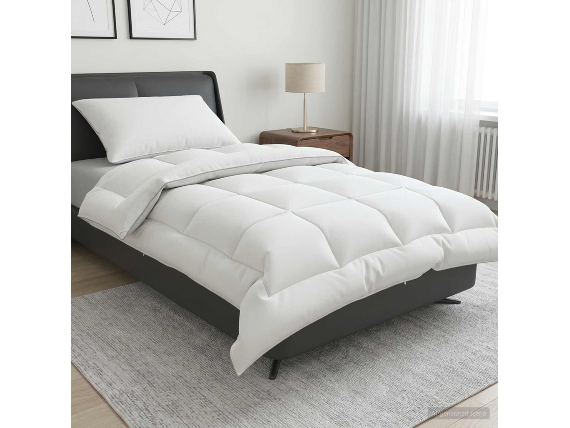 Vidaxl Conjunto De Edredão E Almofadas 2 Unid. 152x203 Cm Inverno Lã