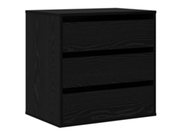 Conjunto 1 Gabinete De Gavetas Vidaxl Preto Derivados De Madeira (61 X 41 X 58 Cm)