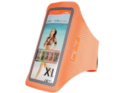 Braçadeira Universal Em Formato De Colmeia Para Celulares De 6 Polegadas - Laranja