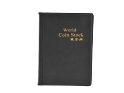 Álbum de Coleção de Moedas 120 Bolsos Pvc Capa Pu Transparente Durável S/MARCA