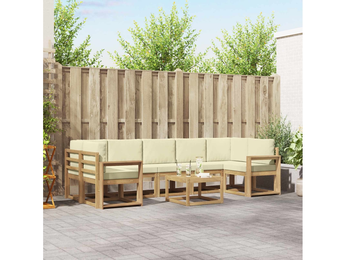 Vidaxl Conjunto De Sofás Para Exterior 6 Pcs