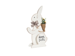 Coelhinho de Madeira 3d para Decoração de Mesa Tema Páscoa LAXISCREED