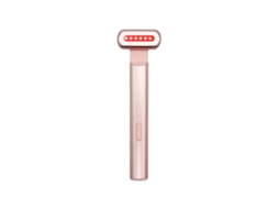 Dispositivo Facial Portátil De Luz Vermelha Led Para Rosto E Pescoço Massagem Por Vibração Rosa Bestvite