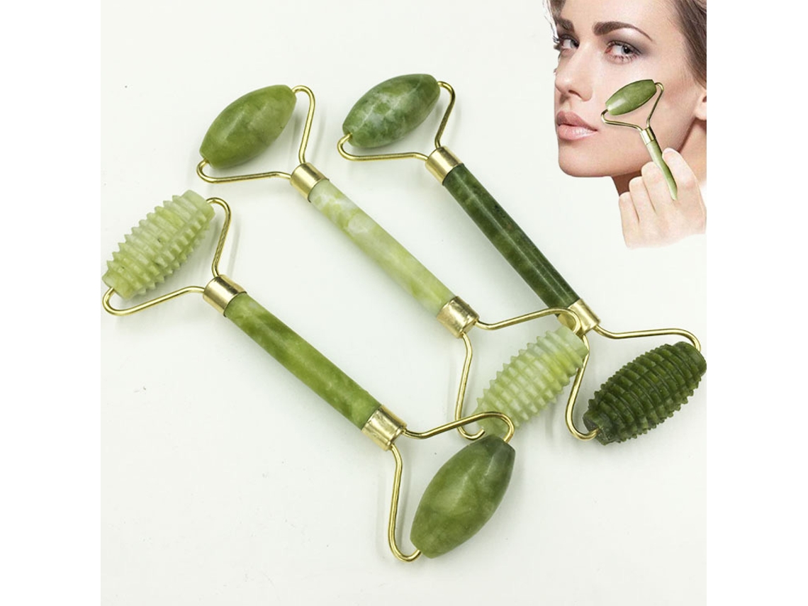 KOFIHETY Segredo Para Uma Pele Radiante Rolo De Jade E Massageador Facial Gua Sha, Ferramentas Antienvelhecimento E Relaxantes Para Uma Experiência Luxuosa De