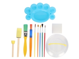 Conjunto De Pintura Infantil Diy Grafiti Com Pinceis Paleta E Cubo Brinquedos De Desenho Ys8011