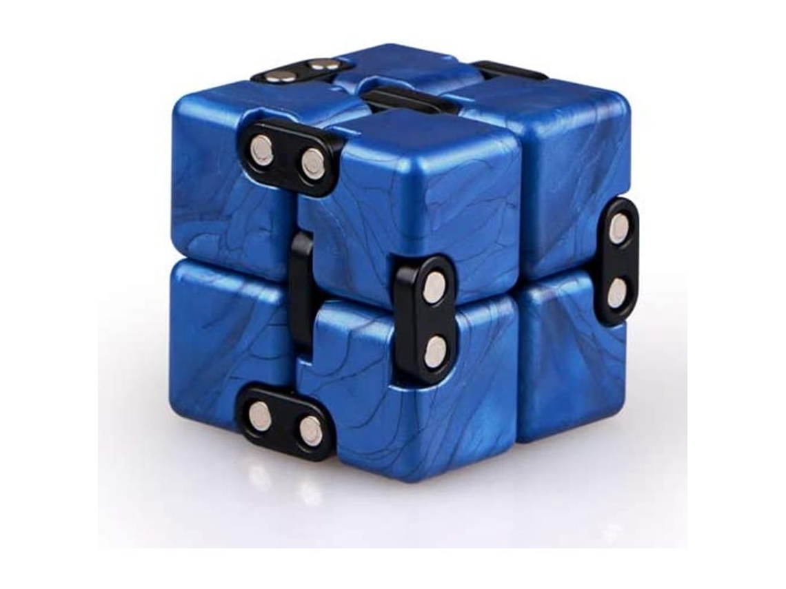 Elefante Dourado Pequeno Atualiza Cubo Mágico Infinito, Ideal Para Aliviar Estresse E Ansiedade (azul Safira)