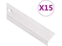 Stair Nosing, Stair Nosings Vidaxl Prateado Alumínio (90 Cm (15 Pcs))