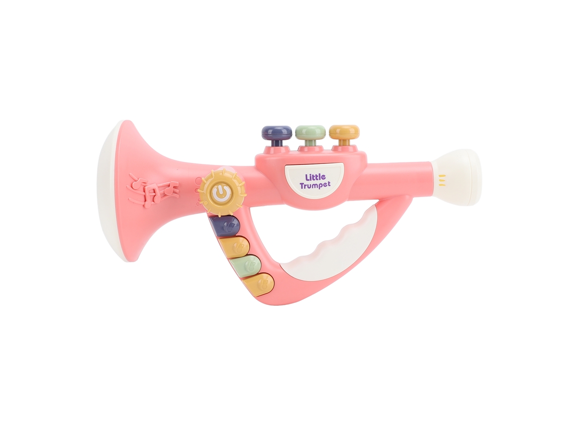 Mali trombeta Musical Infantileducativa Eletrônica Brinquedo de Desenvolvimento Musical Rosa